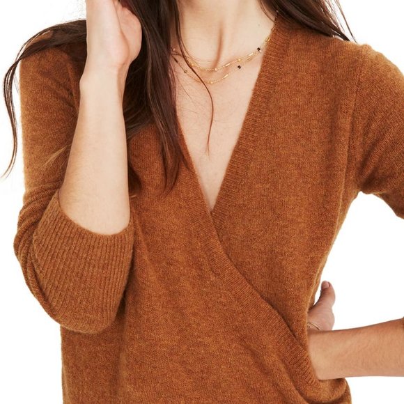 Madewell Sweaters - Madewell Faux Wrap Sweater